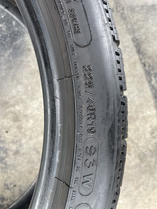 4 бр.Гуми Michelin pilot alpin 225/40/19 Дот 40/18 зимни
