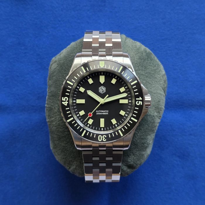Ceas automatic otel durificat San Martin SN0012-GB cristal safir ST2130
