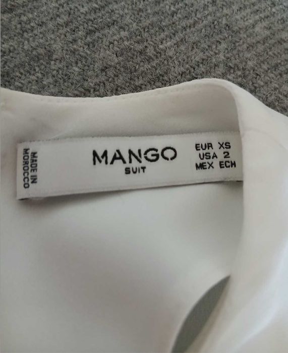 Ефирна бяла блуза Mango  xs