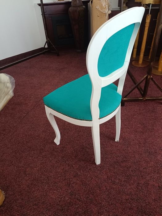 Scaune lemn masiv tapițate, model Hermes