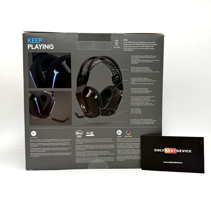 Casti gaming wireless Logitech G733 LightSpeed RGB