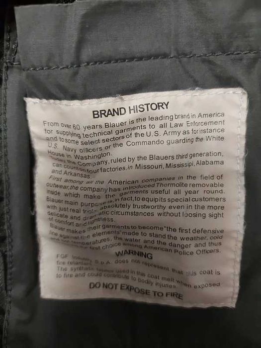 Jachetă Blauer U.S.A. originală, subtire, kaki, stil militar