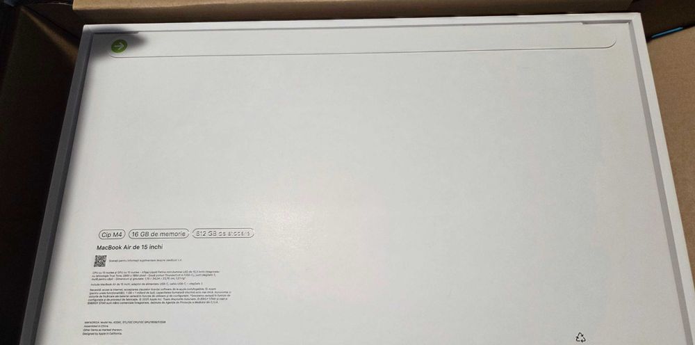 Laptop Apple Macbook Air 15 ,procesor M4