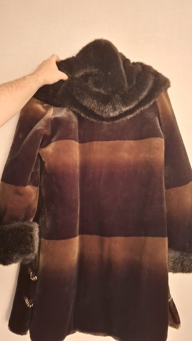 Шуба из меха бобра