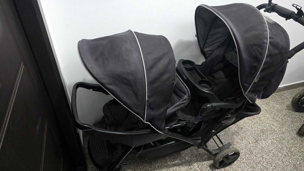 Cărucior dublu GRACO, ajutor real pt parinti cu doi copii mici