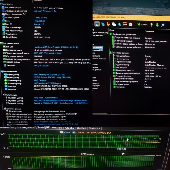 Игровой Ноутбук RTX3060