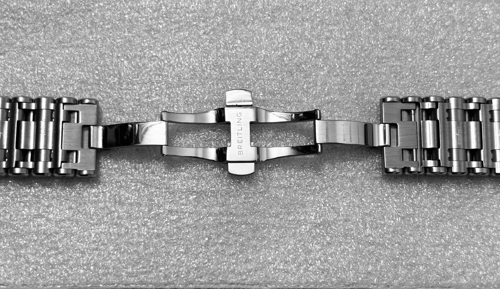 Bratara Breitling Rouleaux Chronomat metalica originala noua 22x170mm