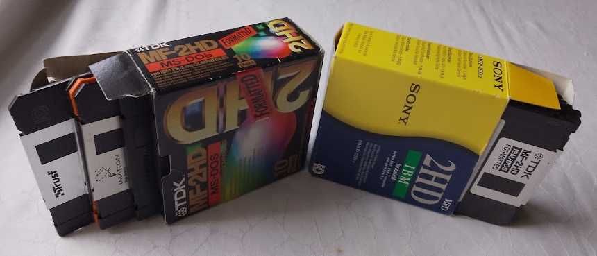 Dischete 3.5" (Sony, TDK, Verbatim) + 2 Casete Plastic (12 buc) + Cutii Originale