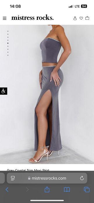 Сив сет пола и кроп топ  - Mistress rocks XS