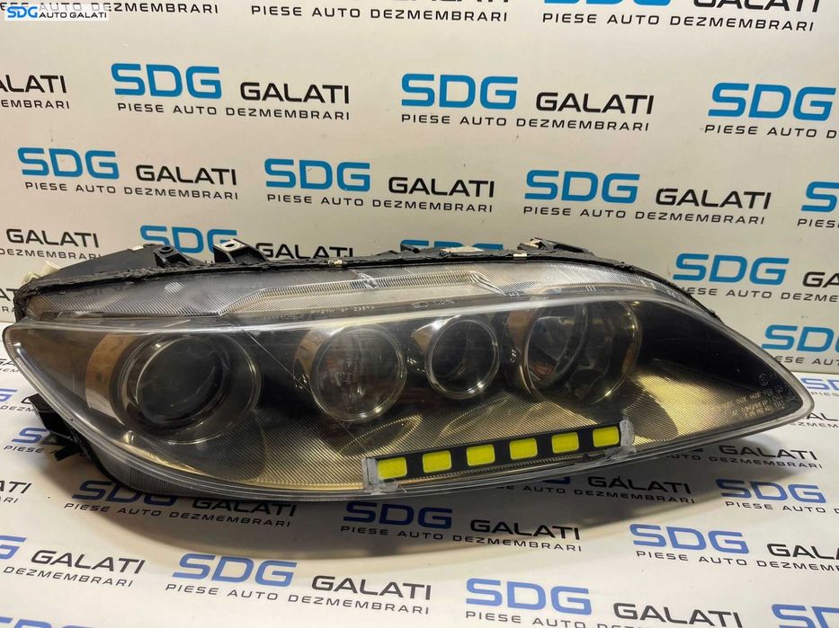 Far Dreapta Xenon cu Lupa si Modificare Banda Led Mazda 6 2002 - 2008 Cod 130732908601 [B3007]
