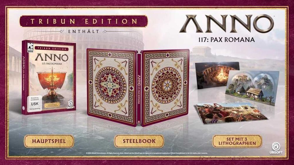 Anno 117: Pax Romana - Tribun Edition + Steelbook PS5 - нова, запечатана