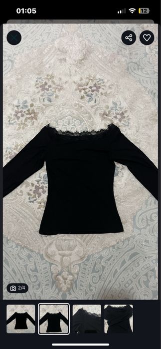 лонгслив черного цвета