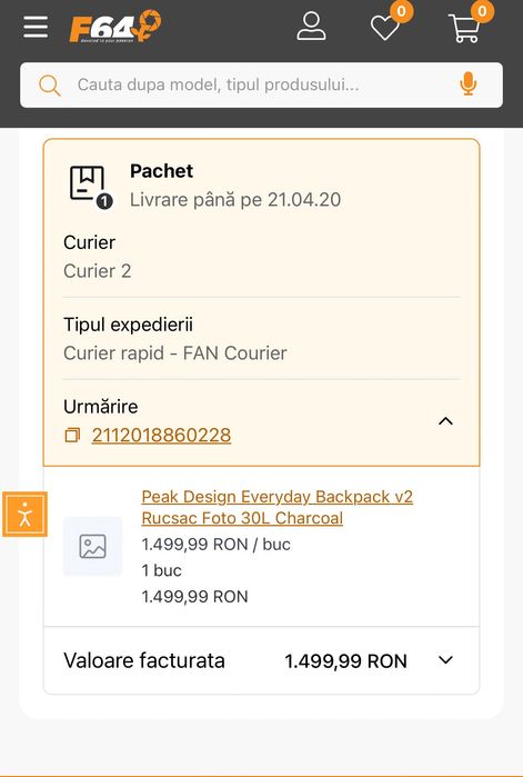 Rucsac foto Peak Design Everyday Backpack 30l v2 Charcoal