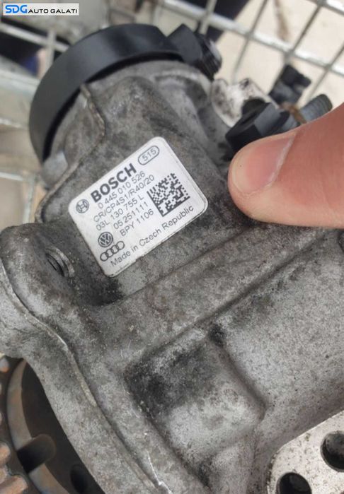 Pompa Inalta Presiune Combustibil Audi A3 8P 2.0 TDI CFFA CFFB 2008 - 2013 Cod 03L130755L 0445010526 [X3693]