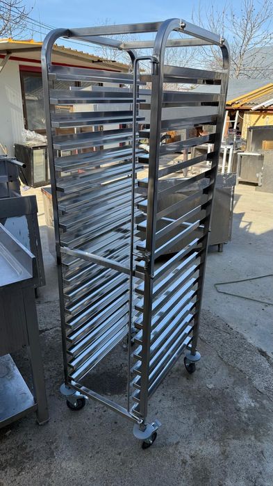 Carucior tavi inox tavi GN1/1 + masa inox 1800x700 noi