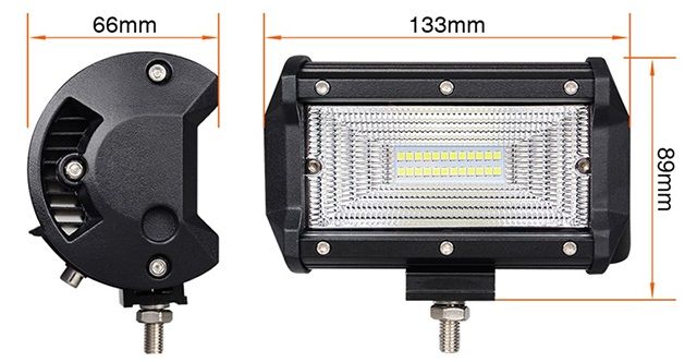 1бр. ЛЕД бар LED bar прожектори 72W , 5040 Lm , 13см , 10-30V