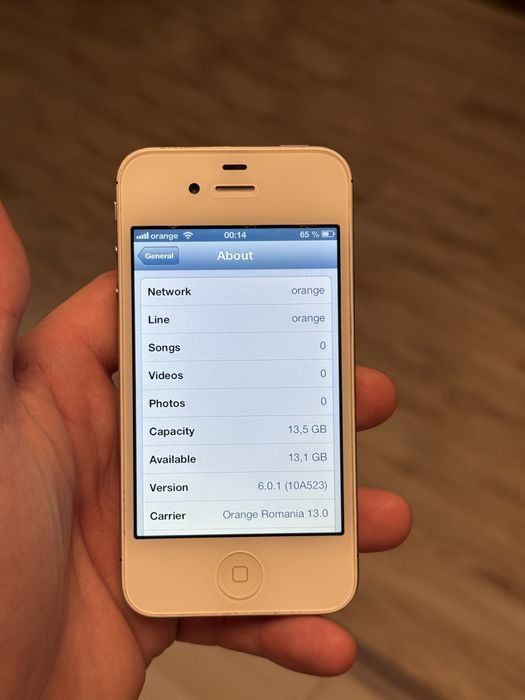iPhone 4s iOS 6.0.1 16 Gb Piesa Rara Impecabil