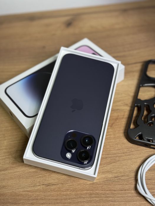 iPhone 14 Pro Max 93% Deep Purple Full box 128 GB ca nou