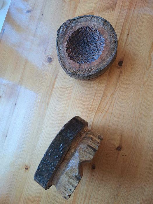 Дървен Пепелник, с покритие от безир