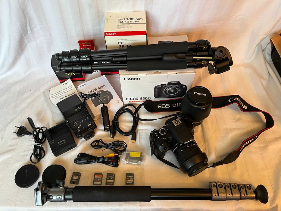 Canon EOS 650 D kit complet DSLR shot and go