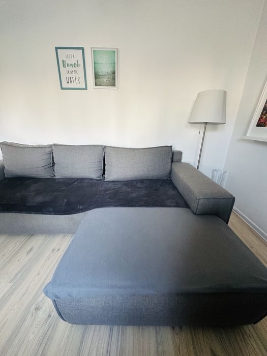 Canapea extensibila cu lada depozitare Kika