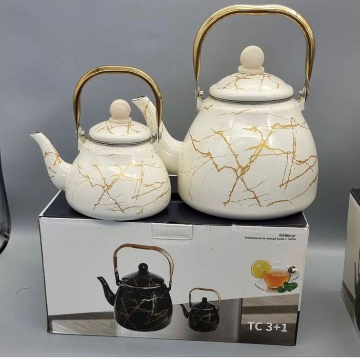 Эмаль чайник набор