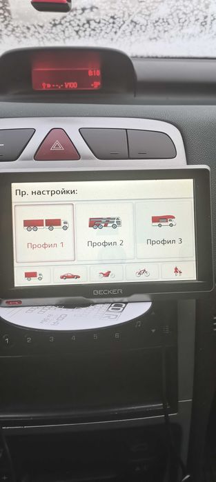 Навигация за камион 5,2 инча Бекер с карти 2026 г.