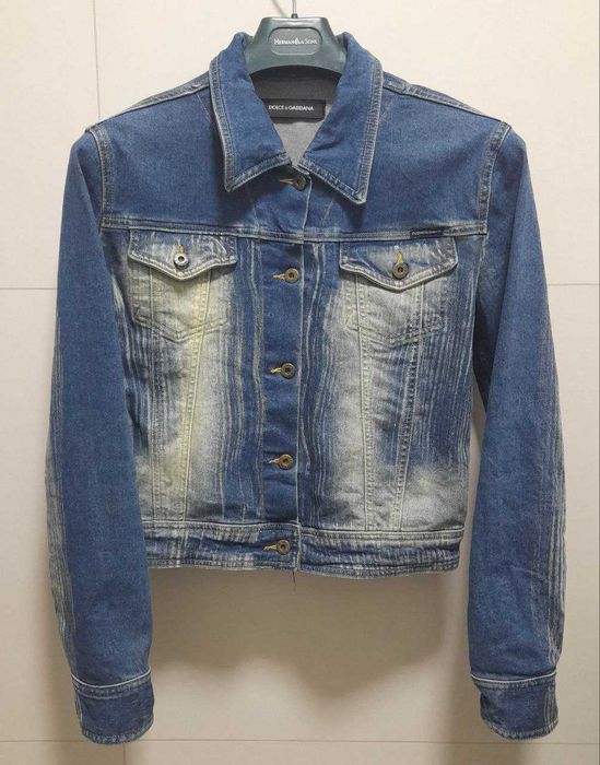Dolce & Gabana джинсовая куртка со стразами 46-48р / Made in Italy