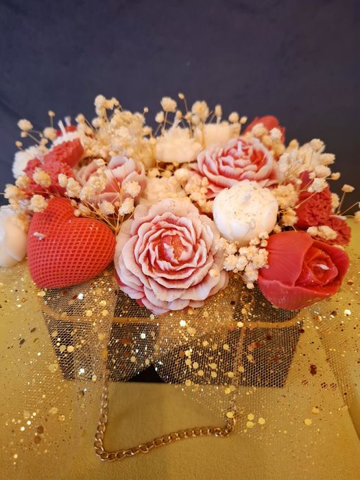 Букети от ароматни соеви свещи