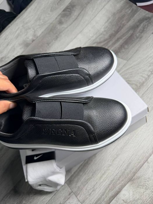 ZEGNA Premium Erkaklar Krossovkalari — To'q Kulrang (Dark Grey)