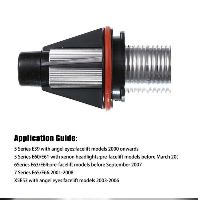 Set Becuri Angel Eyes Led Alb Bmw E39/E60/E61/E53/E63/E64/E65/E66/E87