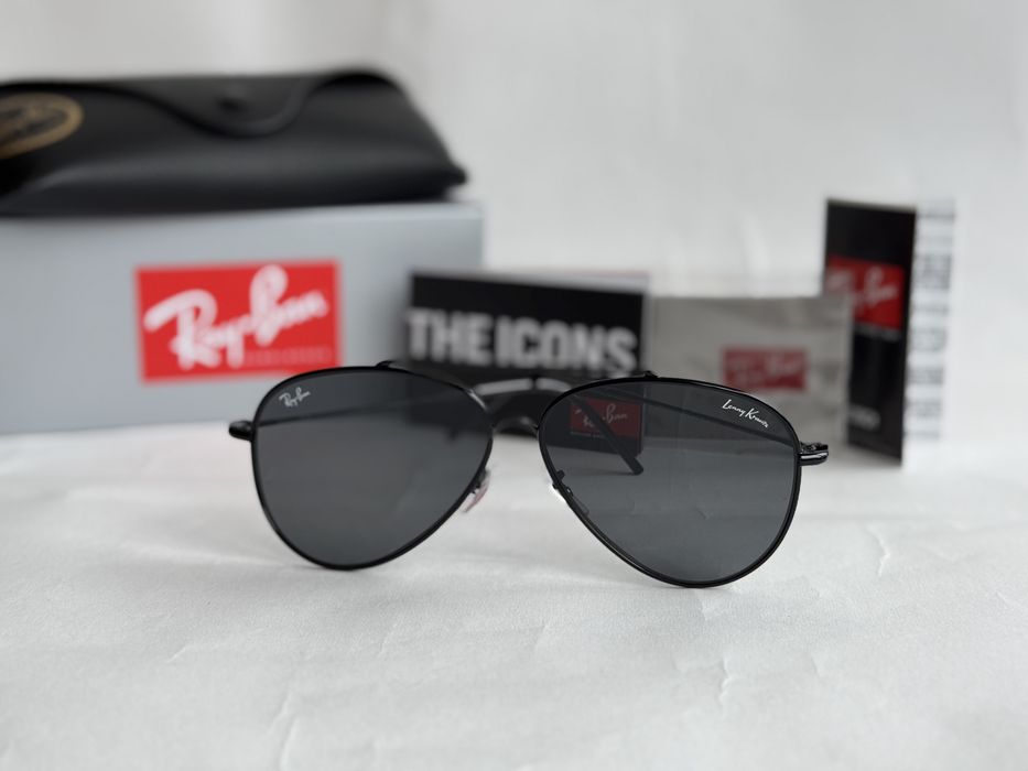 Ochelari de soare Ray Ban R0101S Aviator Reverse Lenny Kravitz Noi