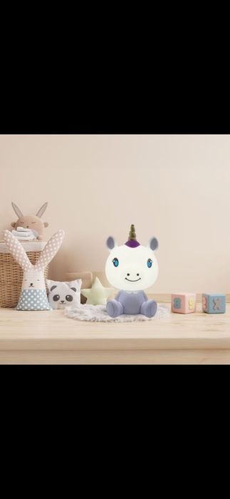 Lampa de Veghe Unicorn cu 3 Nivele de Lumina & Cablu USB,
