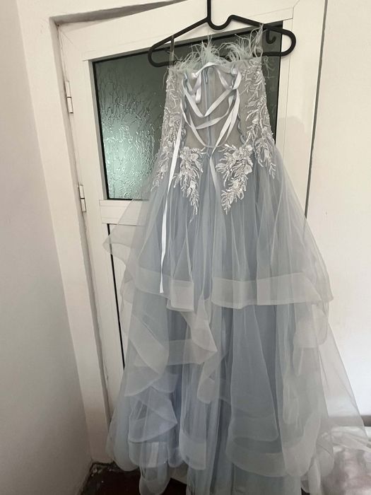 Бална рокля светло синя