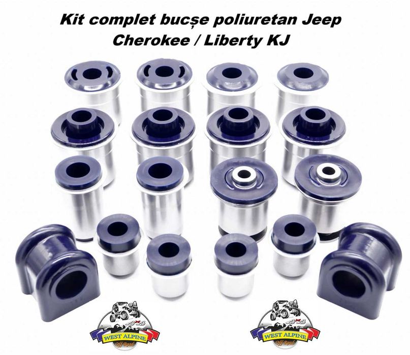 Kit complet bucse poliuretan Jeep Cherokee KJ / Liberty KJ