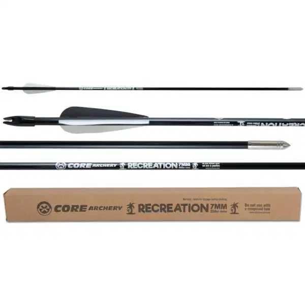 Săgeți din fibra sticla de 81cm cu varf,3pene,nock,diametru de 7mm,noi