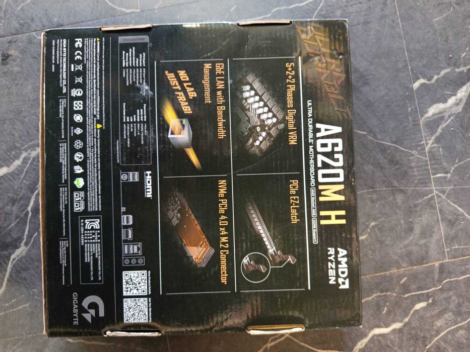 Дънна платка Gigabyte A620M H