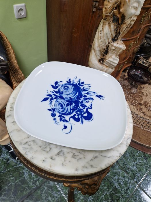 Уникална голяма антикварна порцеланова чиния за стена Rosenthal