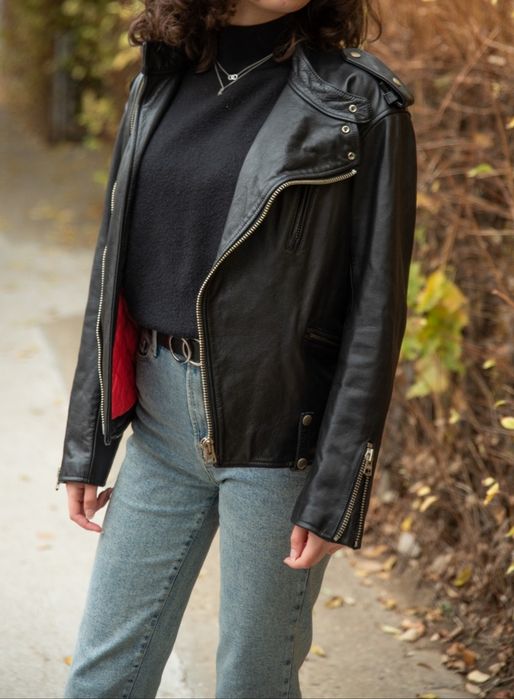 Geaca captusita din piele