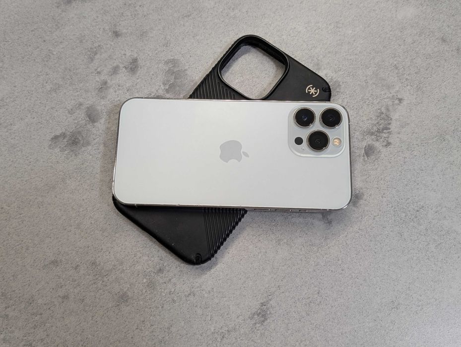 iPhone 13 Pro Max 128gb + Husa + Folie + Cablu Baterie 100% White Display NOU iOs 26.6