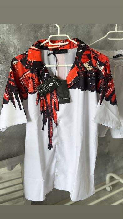 Compleu Marcelo Burlon S camasa pantalon scurt