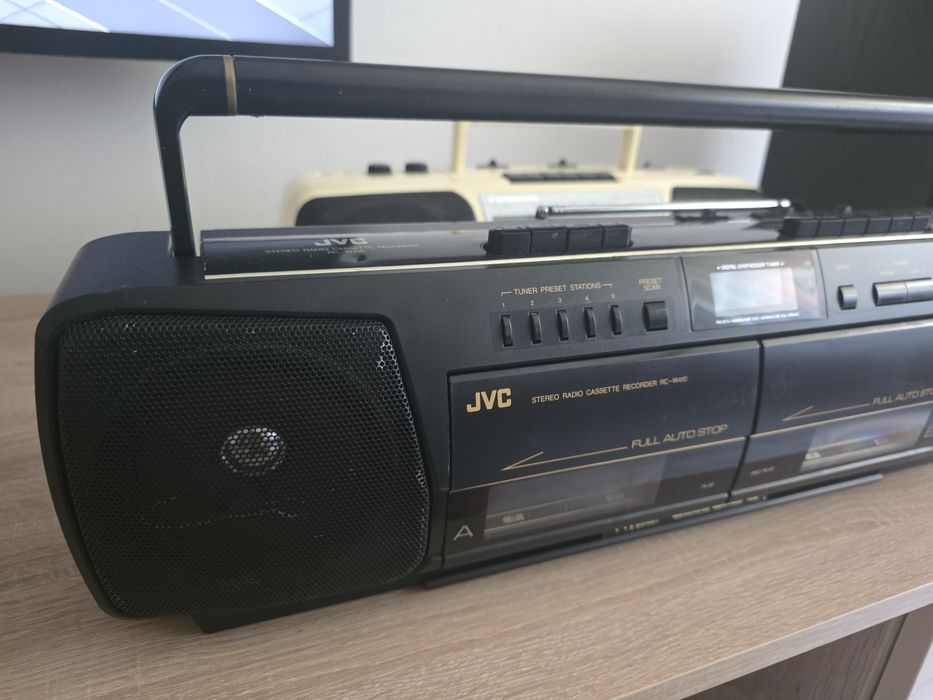 Lot doua Casetofoane cu radio, JVC, Panasonic, Casetofon si Dublucasetofon
