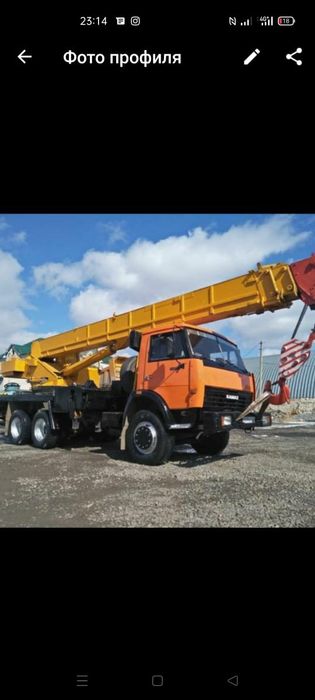 Услуга автокрана 25т, кран