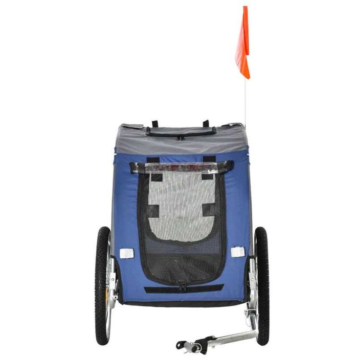 PawHut 2-в-1 Ремарке за домашни любимци, Велосипедно ремарке до 20 кг