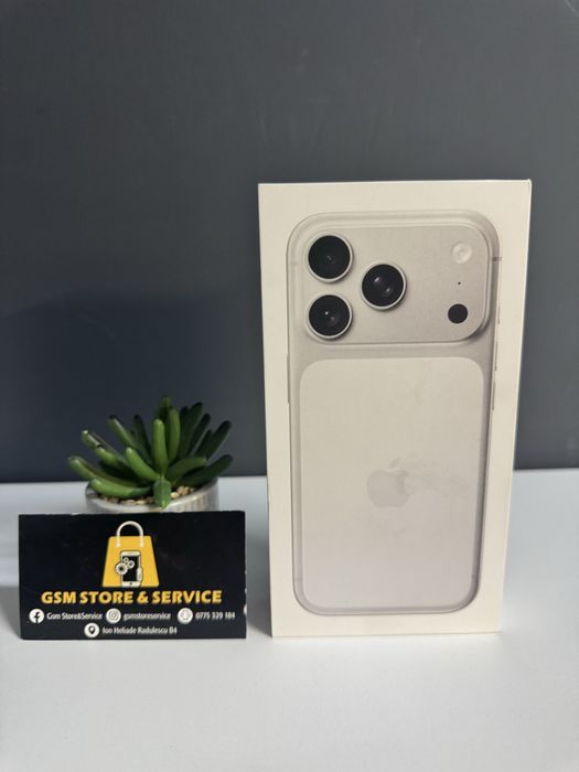 Redus de la 5899 lei Iphone 17 Pro Silver 256GB Nou Sigilat Garantie Gsm Store&Service