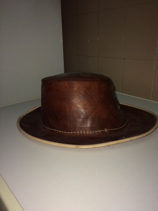 Palarie piele maro