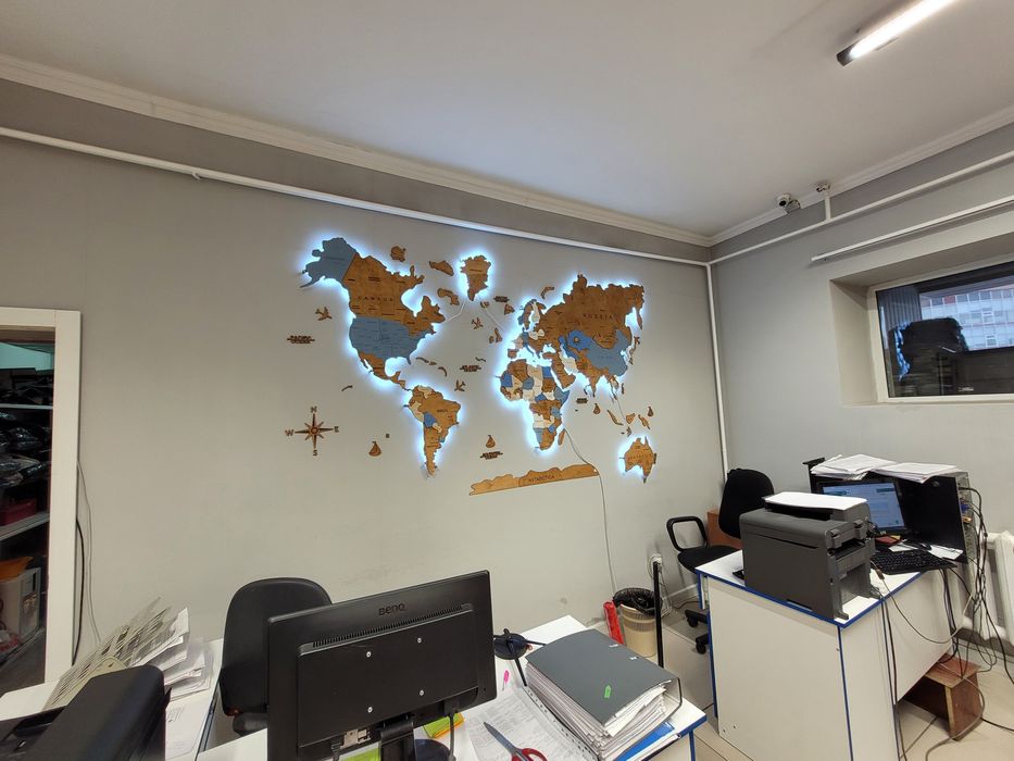 Карта мира декор