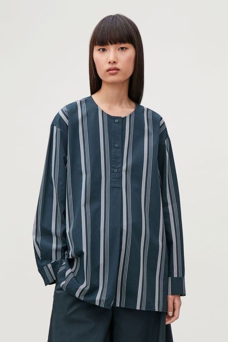 COS памучна оувърсайз риза