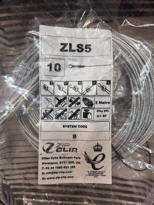 ПРОМО! Zip-Clip ZLS5 - Системи за окачване, 5м въже + КЛИПСОВЕ!