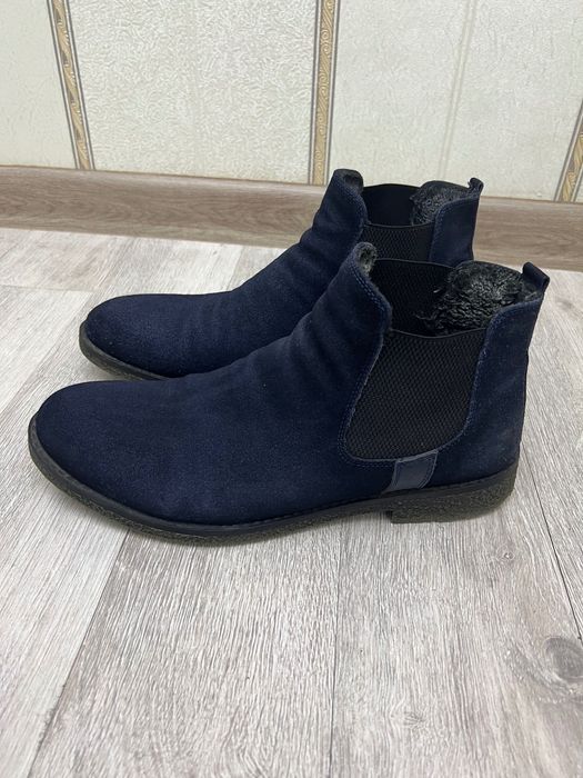 Мужские ботинки б/у  кожа замшевая размер 43 в отличном состоянии